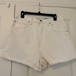 Levi’s White Jean Shorts
